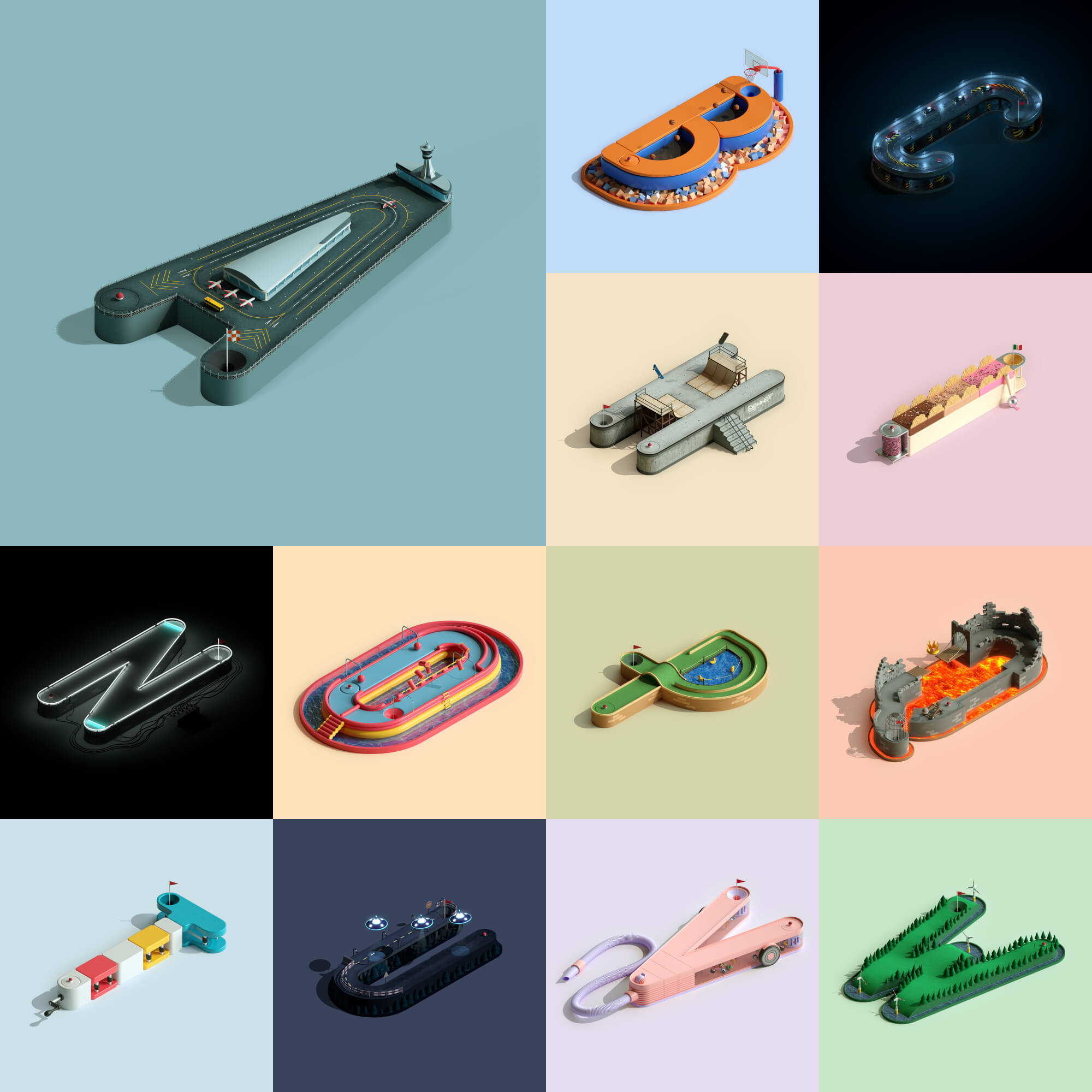 Alphaputt courses A to M