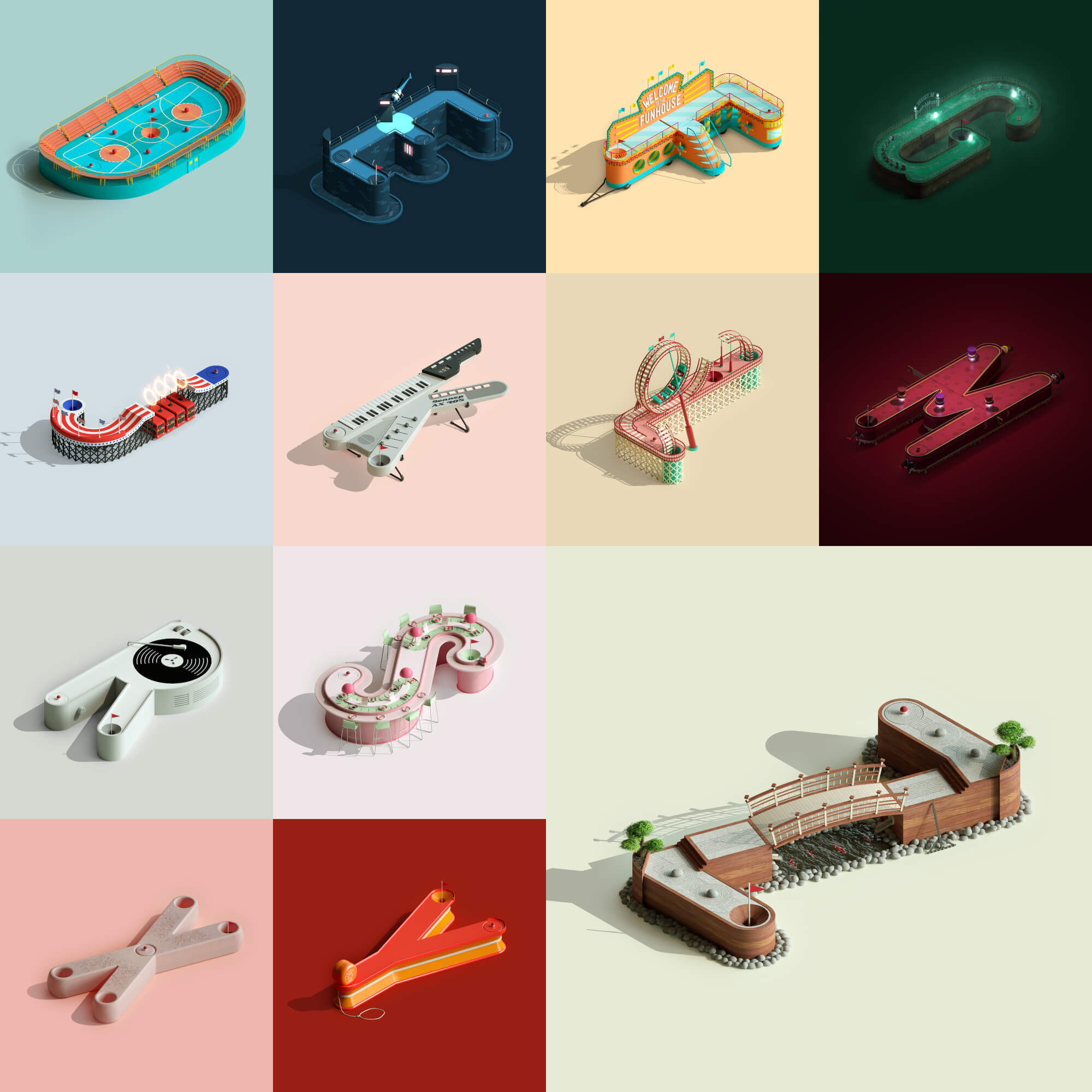 Alphaputt courses N to Z